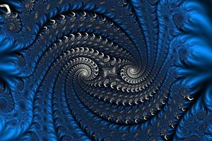 3D-Darstellung eines schönen Zooms in das unendliche mathematische Mandelbrot-Set-Fraktal. foto