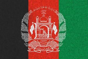 Afghanistan-Flagge auf Styropor-Textur foto