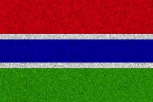 Flagge von Gambia auf Styropor-Textur foto