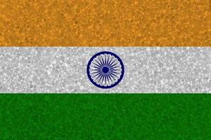 Flagge von Indien auf Styropor-Textur foto