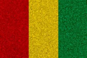 Flagge von Guinea auf Styropor-Textur foto