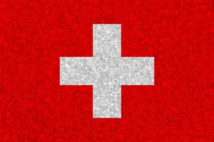 Flagge der Schweiz auf Styropor-Textur foto