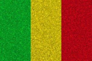 Flagge von Mali auf Styropor-Textur foto