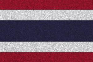 Flagge von Thailand auf Styropor-Textur foto