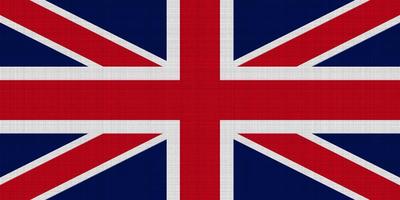 britische Flagge auf einem strukturierten Hintergrund. Konzept-Collage. foto