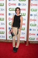 los angeles, 3. aug - jessica stroup kommt zur cbs tca sommer 2011 all star party im robinson may parkhaus am 3. august 2011 in beverly hills, ca foto