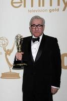 los angeles, sep 18 - martin scorsese im presseraum bei den 63. primetime emmy awards im nokia theater am 18. september 2011 in los angeles, ca foto