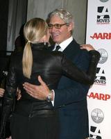 los angeles, 6. feb - sharon stone, michael nouri kommt am 6. februar 2012 im beverly wilshire hotel in beverly hills, ca. zu den 11. aarp s 11th annual movie for gownups awards foto