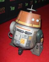 los angeles, feb 18 - chopper droid bei der weltpremiere von star wars rebels staffel 2 bei der star wars feier im anaheim Convention center am 18. april 2015 in anaheim, ca foto