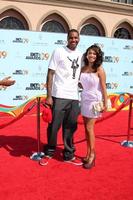 carmelo anthony l und lala vazquez kommen am 28. juni 2009 zu den bet awards 2009 im shrine auditorium in los angeles, ca. ©2008 kathy hutchins hutchins foto