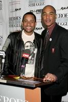 hill harper und phill wilson die pressekonferenz des black aids institue kjlh ingelwood, ca. 7. februar 2008 ©2008 kathy hutchins hutchins photo foto