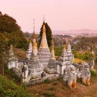 alter buddhistischer Tempel, Pindaya, Burma, Myanmar. foto