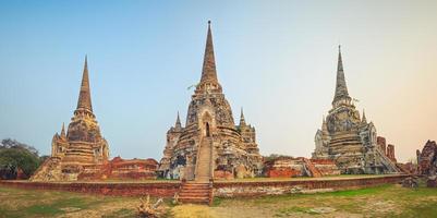 Wat Phra Si Sanphet. Panorama foto
