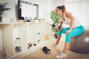 Online-Training zu Hause foto