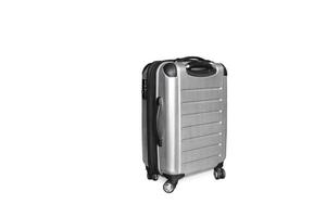 isolierter Koffer auf weißem Hintergrund foto
