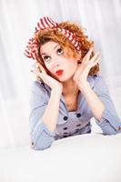 Pinup-Girl-Ansicht foto