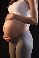 Ansicht der schwangeren Frau foto