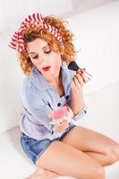 Pin-up-Girl-Ansicht foto