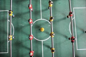 Fußball Brasilien Trikots Tischfußball Fußball in Mannschaftsfarben foto