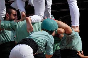 Menschenschlösser, typische Tradition einiger katalanischer Städte, Spanien foto