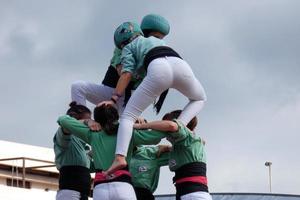 Menschenschlösser, typische Tradition einiger katalanischer Städte, Spanien foto