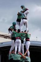 Menschenschlösser, typische Tradition einiger katalanischer Städte, Spanien foto