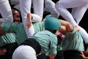 Menschenschlösser, typische Tradition einiger katalanischer Städte, Spanien foto