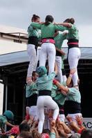 Menschenschlösser, typische Tradition einiger katalanischer Städte, Spanien foto