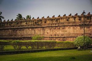 Der große Tanjore-Tempel oder Brihadeshwara-Tempel wurde von König Raja Raja Cholan in Thanjavur, Tamil Nadu, erbaut. Es ist der älteste und höchste Tempel in Indien. dieser tempel, der zum unesco-kulturerbe gehört foto