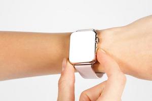 Frauen Smart Watch Mockup foto