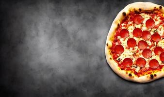 Pizza. Fast Food der traditionellen italienischen Küche. foto