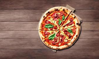 Pizza. Fast Food der traditionellen italienischen Küche.