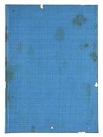 alte blaue Buchseiten isoliert auf weißem Hintergrund foto