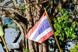 Ansicht der thailändischen Flagge foto