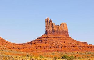 Vorspringender Gipfel im Monument Valley, Utah foto