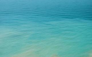 unscharfer Hintergrund des Meeres in der Mittagshitze aus der Vogelperspektive. heiße sommerferien, pastellfarben und reflexionen auf dem wasser. abstraktes unschärfeplakat oder werbebanner foto