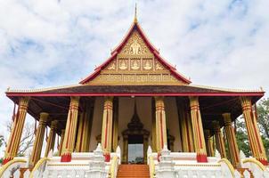 Der Tempel Wat Ho Phakeo ist ein buddhistischer archaischer Ort und ein attraktives Wahrzeichen der Hauptstadt Vientiane in Laos foto