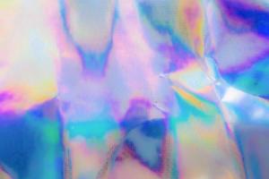 holographische regenbogenfolie schillernde textur abstrakter hologrammhintergrund foto