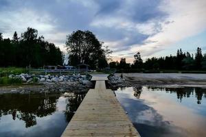 Landschaft in Schweden, Europa foto