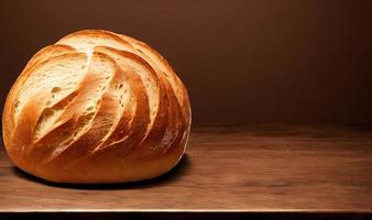 Ofen - traditionelles frisches heißes gekochtes Brot. Brot aus nächster Nähe schießen. foto