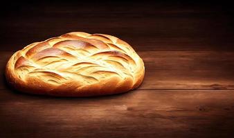 Ofen - traditionelles frisches heißes gekochtes Brot. Brot aus nächster Nähe schießen. foto