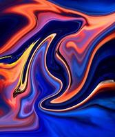 eine digitale Illustration der modernen abstrakten Textur aus flüssigem Marmor. Wellen und fließend geformt. hochwertige Details. foto