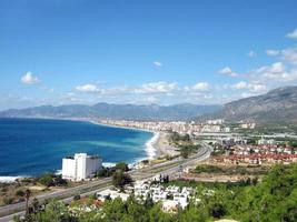 Panoramablick auf Alanya, Türkei foto