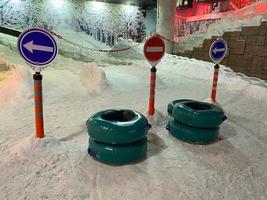 Skihütte Snowtubing-Strecken foto