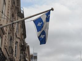 Flagge von Quebec foto