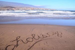 Sandstrand auf den Kanarischen Inseln foto
