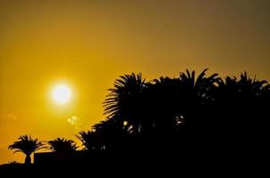 bunter Himmel bei Sonnenuntergang foto