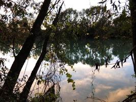 Ansicht der Wasserreflexion foto