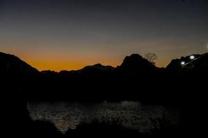 Ländliche Landschaft in Ostasien foto