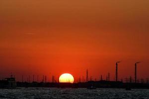 Sonnenuntergang über Venedig, Italien foto